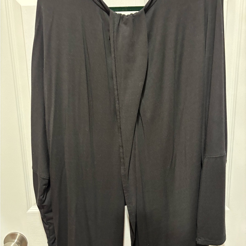 Matilda Jane Black Women's Hi-Low, Back Slit Top - Picture 2 of 7